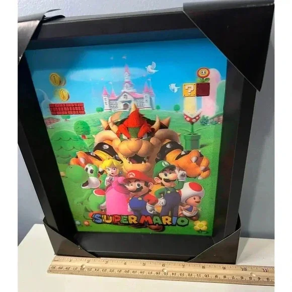 NIB Super Mario Brothers Shadow Box 3D Wall Art - Picture 6 of 6
